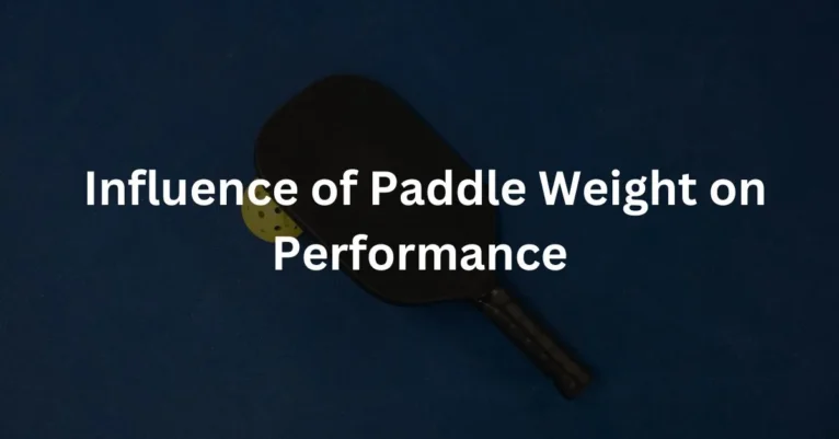 Explore the Influence of Paddle Weight on Performance