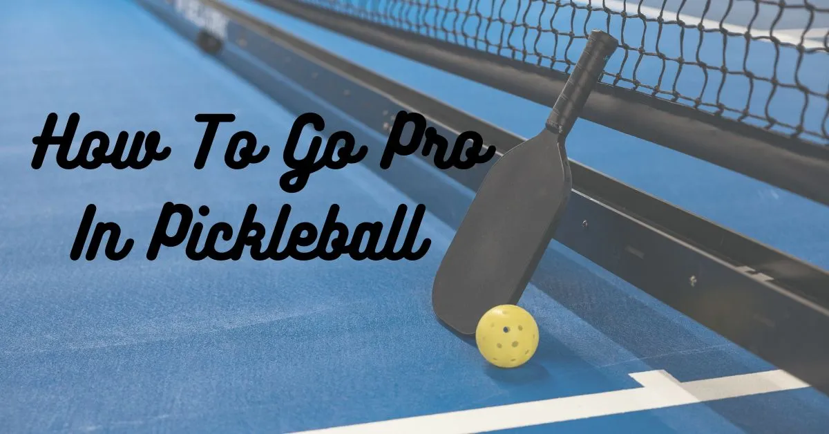 How To Go Pro In Pickleball
